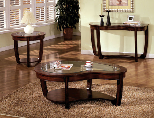 Furniture of America - Crystal Falls Sofa Table in Dark Cherry - CM4336S View 2