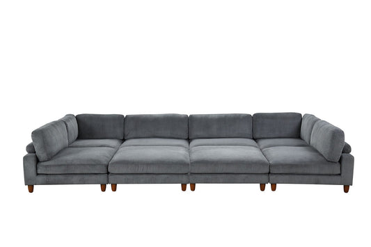 Furniture of America - Dagenham Sectional in Gray - FM6800GY-B View 2