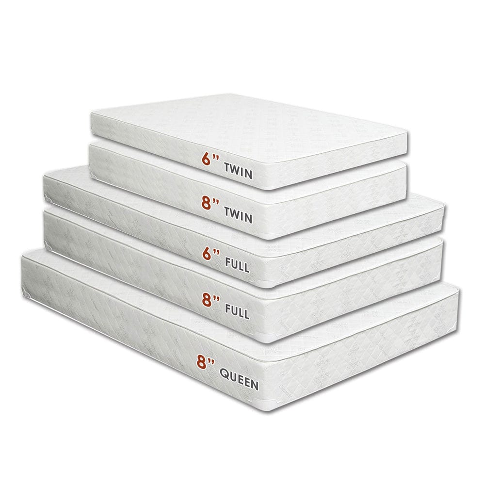 Furniture of America - Daisy 8" Bunkie Board Combo Mattress, Twin in White - DM-Combo-T-8 View 3