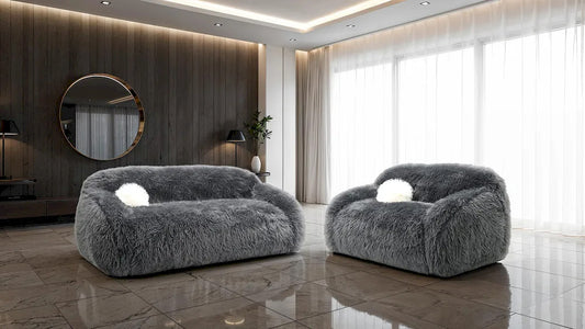 Furniture of America - Darwen - Loveseat, Dark Gray - FM64006DG-LV view 2