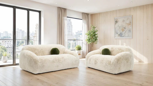 Furniture of America - Darwen - Loveseat, Sand - FM64006BG-LV view 2