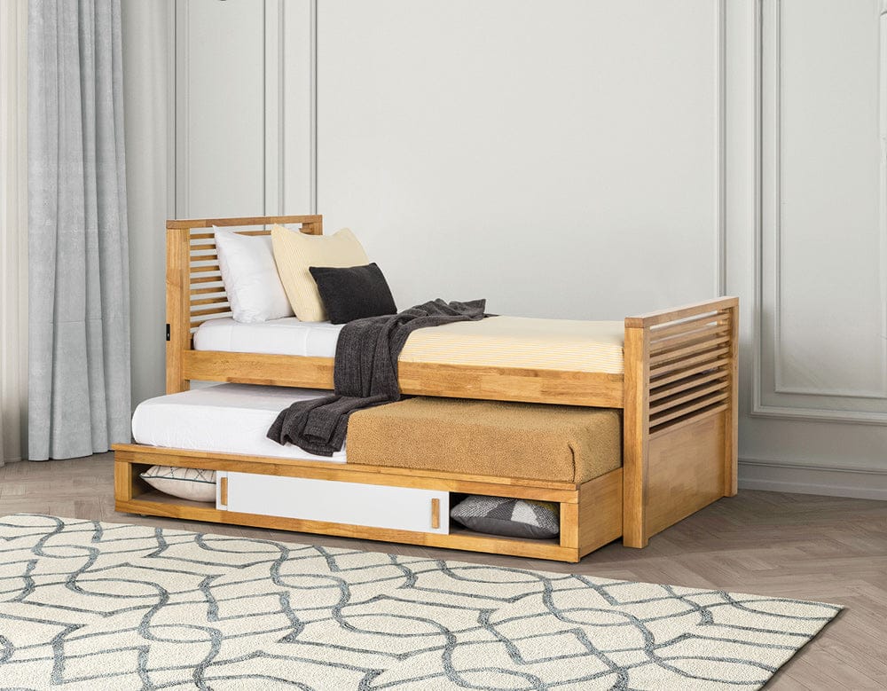Furniture of America - Dayville Twin Captain Bed in Light Oak - FM7103AK-T-BED View 1