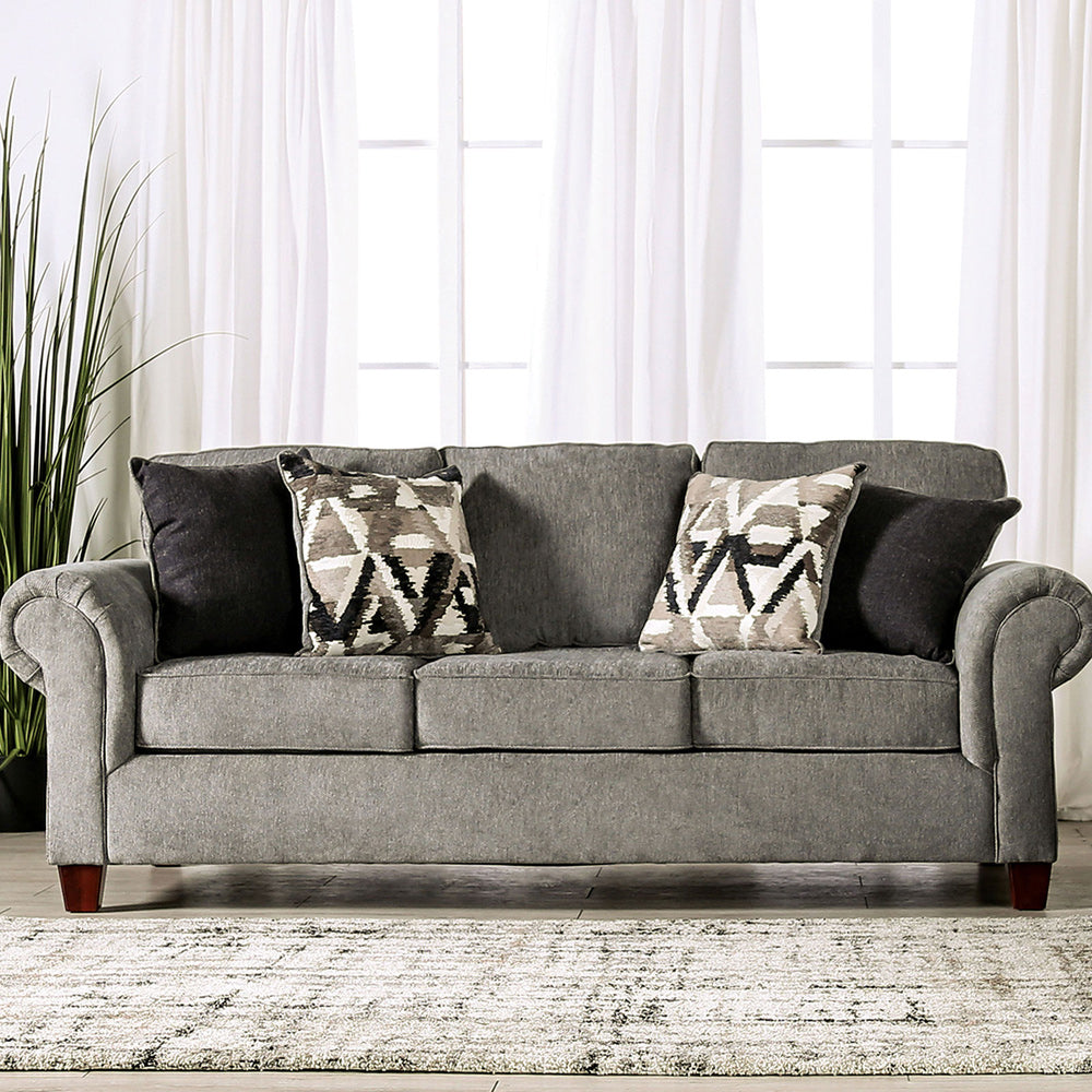 Furniture of America - Delgada Sofa in Graphite - SM7750-SF View 1
