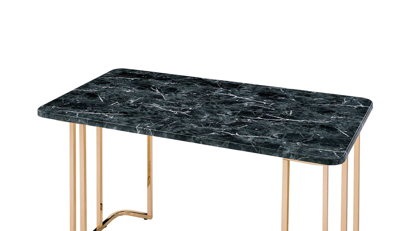 Furniture of America - Delphine Desk in Gold/Black - CM-DK919BK View 2