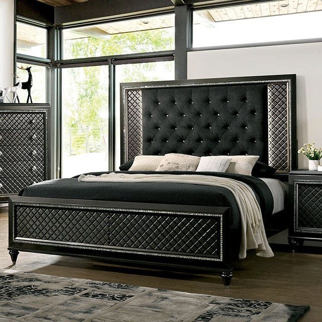 Furniture of America - Demetria Cal.King Bed in Metallic Gray - CM7584CK-BED