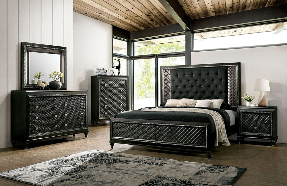 Furniture of America - Demetria Nightstand in Metallic Gray - CM7584N View 4