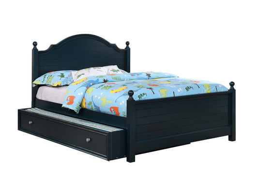 Furniture of America - Diane Twin Bed in Blue - CM7158BL-T-BED-VN View 2