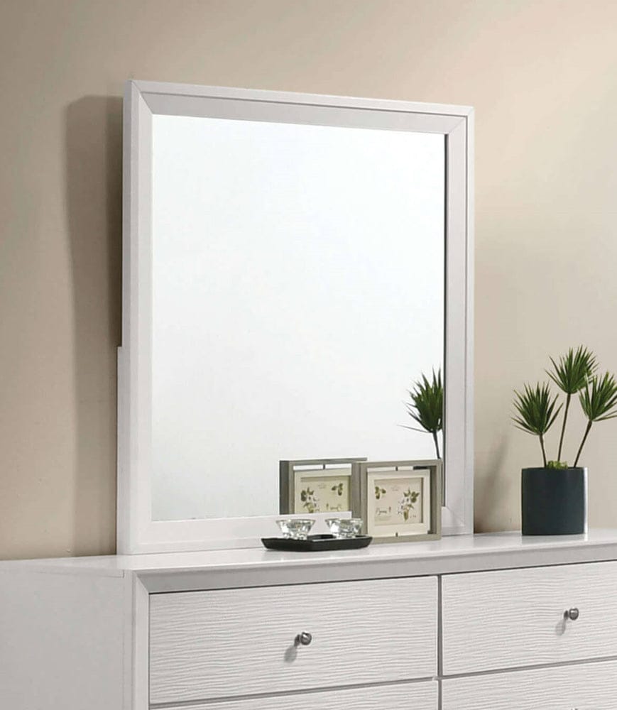 Furniture of America - Dortmund Mirror in White - CM7465WH-M View 1