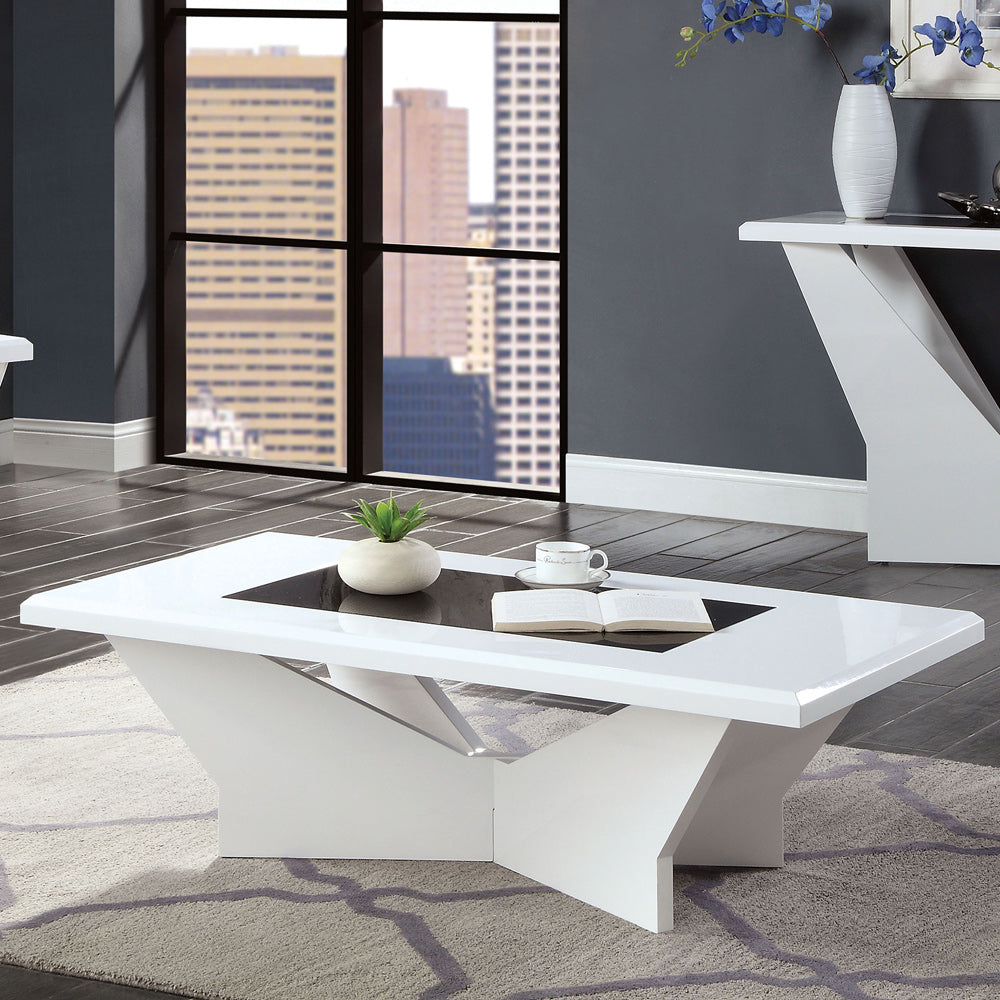 Furniture of America - Dubendorf Coffee Table in White - CM4183WH-C View 1