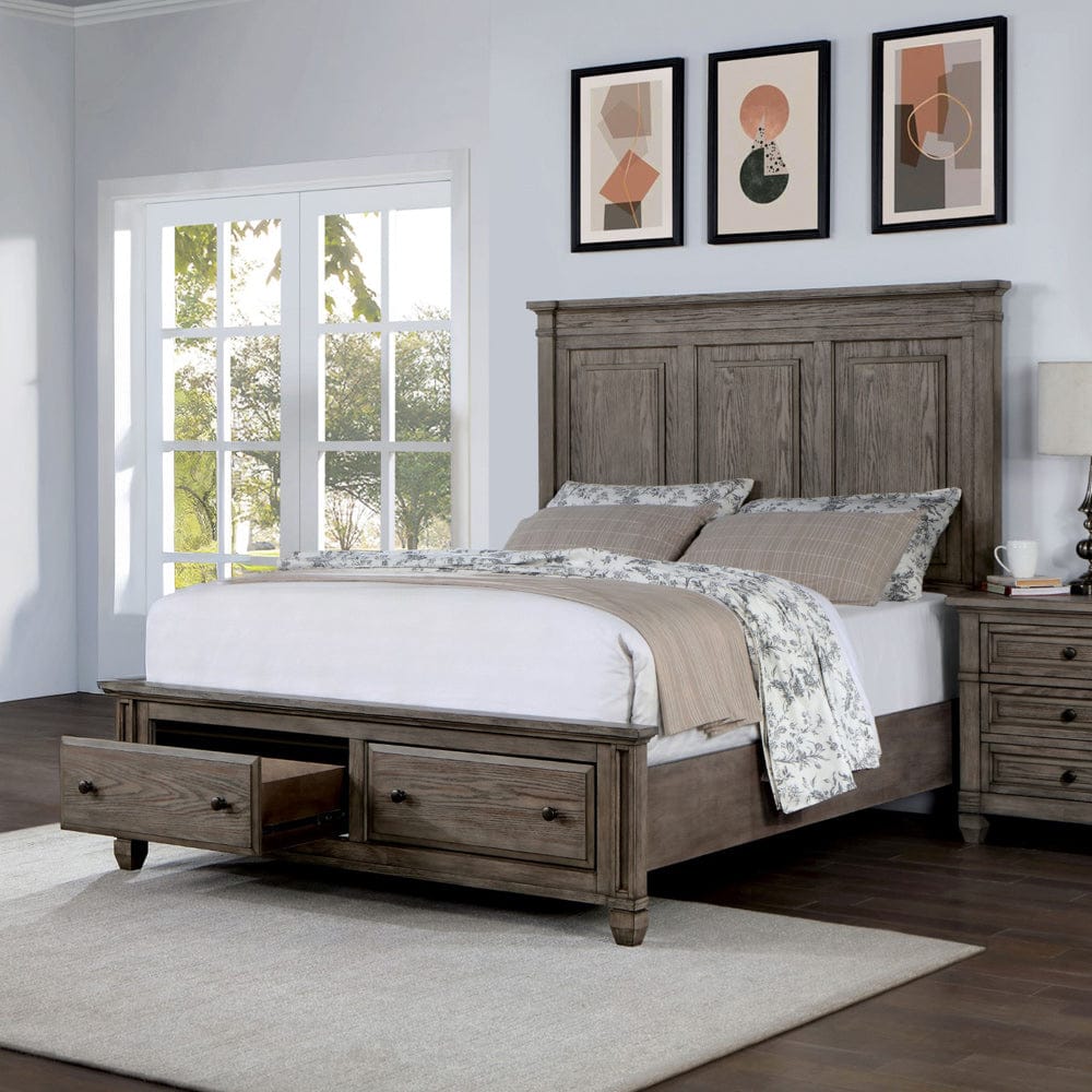 Furniture of America - Durango E.King Bed in Warm Gray - CM7461GY-EK-BED View 1
