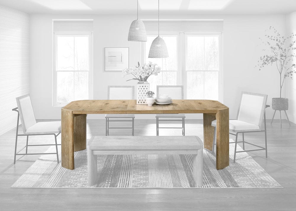 Furniture of America - Edenbridge Extendable Leaf Dining Table in Oak - FM3220AK-T-TABLE View 1