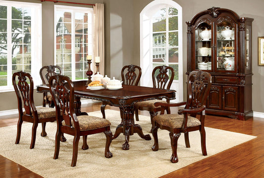 Furniture of America - Elana Hutch & Buffet in Brown Cherry - CM3212HB-SET View 2