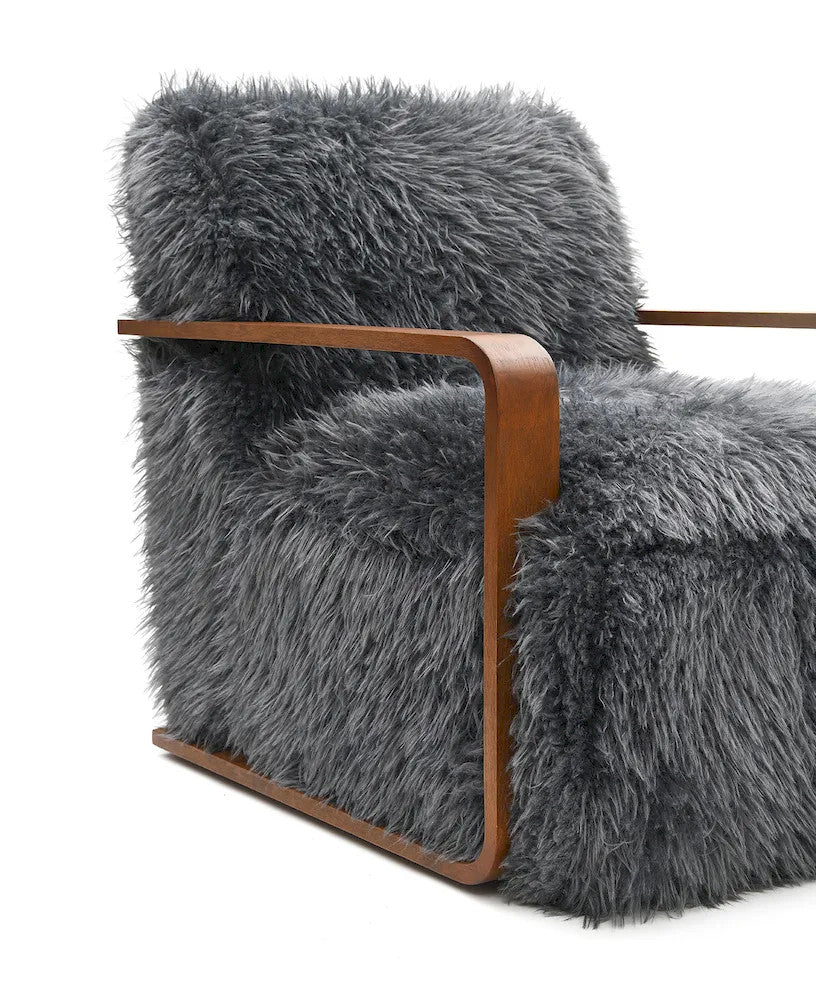 Furniture of America - Elardo - Accent Chair, Charcoal Gray - FM-AC6006DG view 6