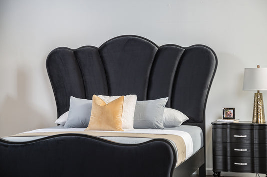 Furniture of America - Eleanora E.King Bed in Black - FM7416BK-EK-BED View 2