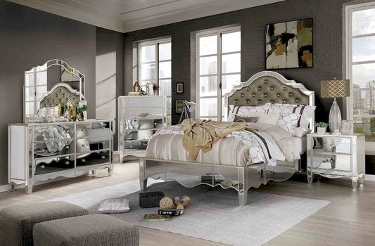 Furniture of America - Eliora - Cal.King Bed, Silver - FOA7890CK-BED view 2