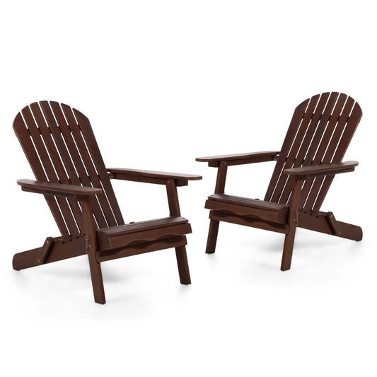Furniture of America - Elk Adirondrack Chair in Dark Brown - GM-1021DK View 2