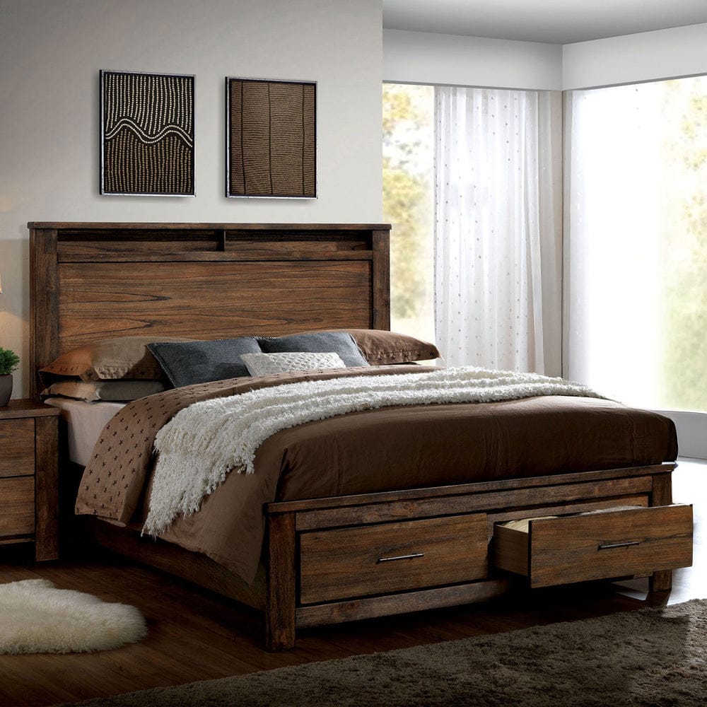 Furniture of America - Elkton E.King Bed in Oak - CM7072EK-BED View 1
