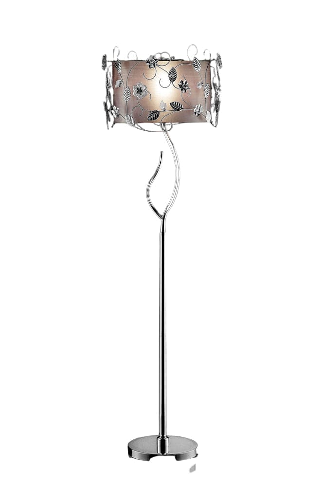 Furniture of America - Elva Floor Lamp in Silver/Chrome - L95121F View 1