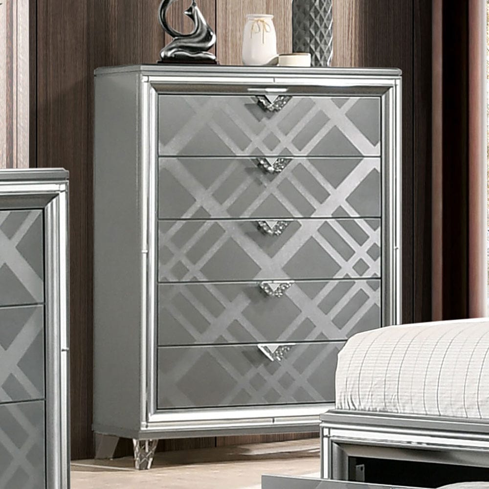 Furniture of America - Emmeline Chest in Silver - FOA7147C View 1