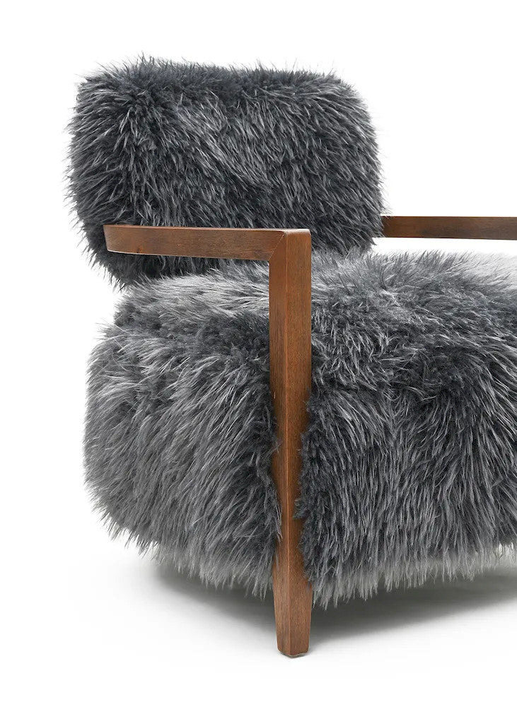 Furniture of America - Eramo - Accent Chair, Charcoal Gray - FM-AC6005DG view 6