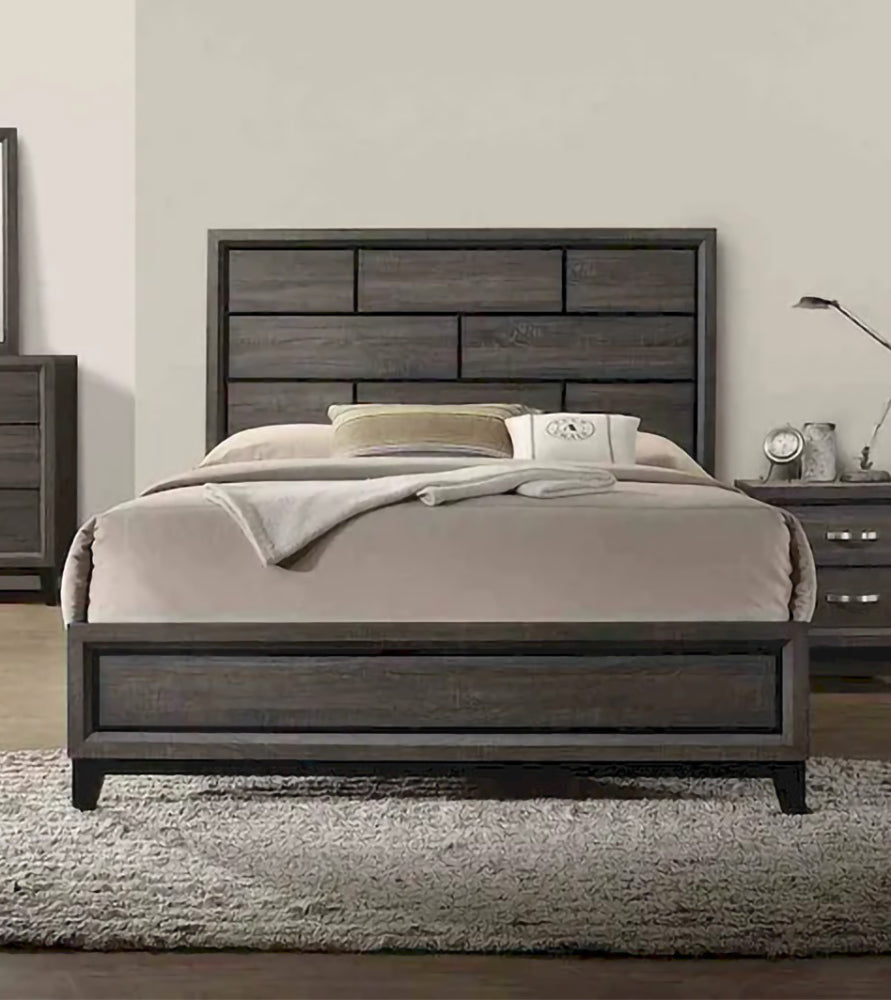 Furniture of America - Errico - E.King Bed, Gray - FM7215GY-EK-BED view 1