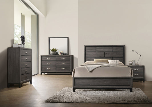 Furniture of America - Errico Queen Bed in Gray - FM7215GY-Q-BED View 2