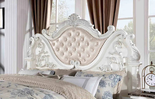 Furniture of America - Esparanza - 3 Pc. Queen Bedroom Set - Pearl White - CM7478WH-Q-4PC view 2