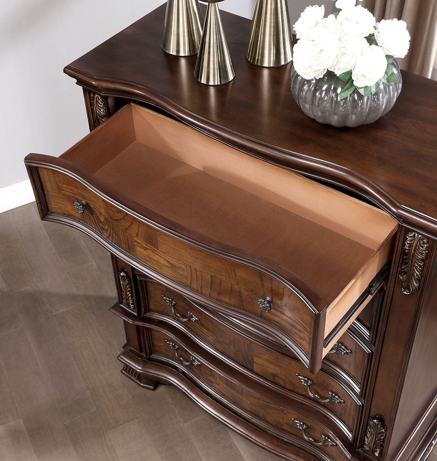 Furniture of America - Esparanza Chest in Brown Cherry - CM7478CH-C View 2