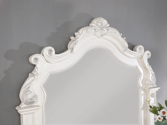 Furniture of America - Esparanza Mirror in Pearl White - CM7478WH-M View 2