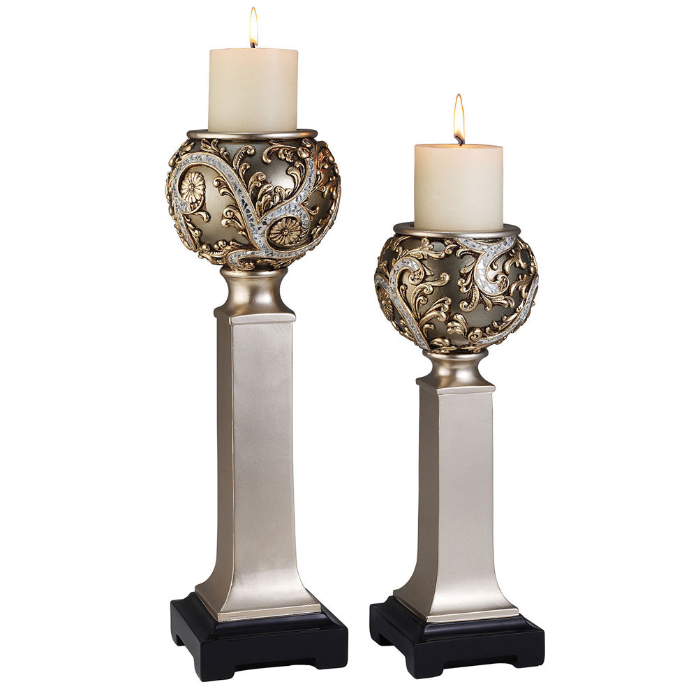 Furniture of America - Estelle Candle Holder Set Set of 4 in Champagne - L94232C-4PK View 1