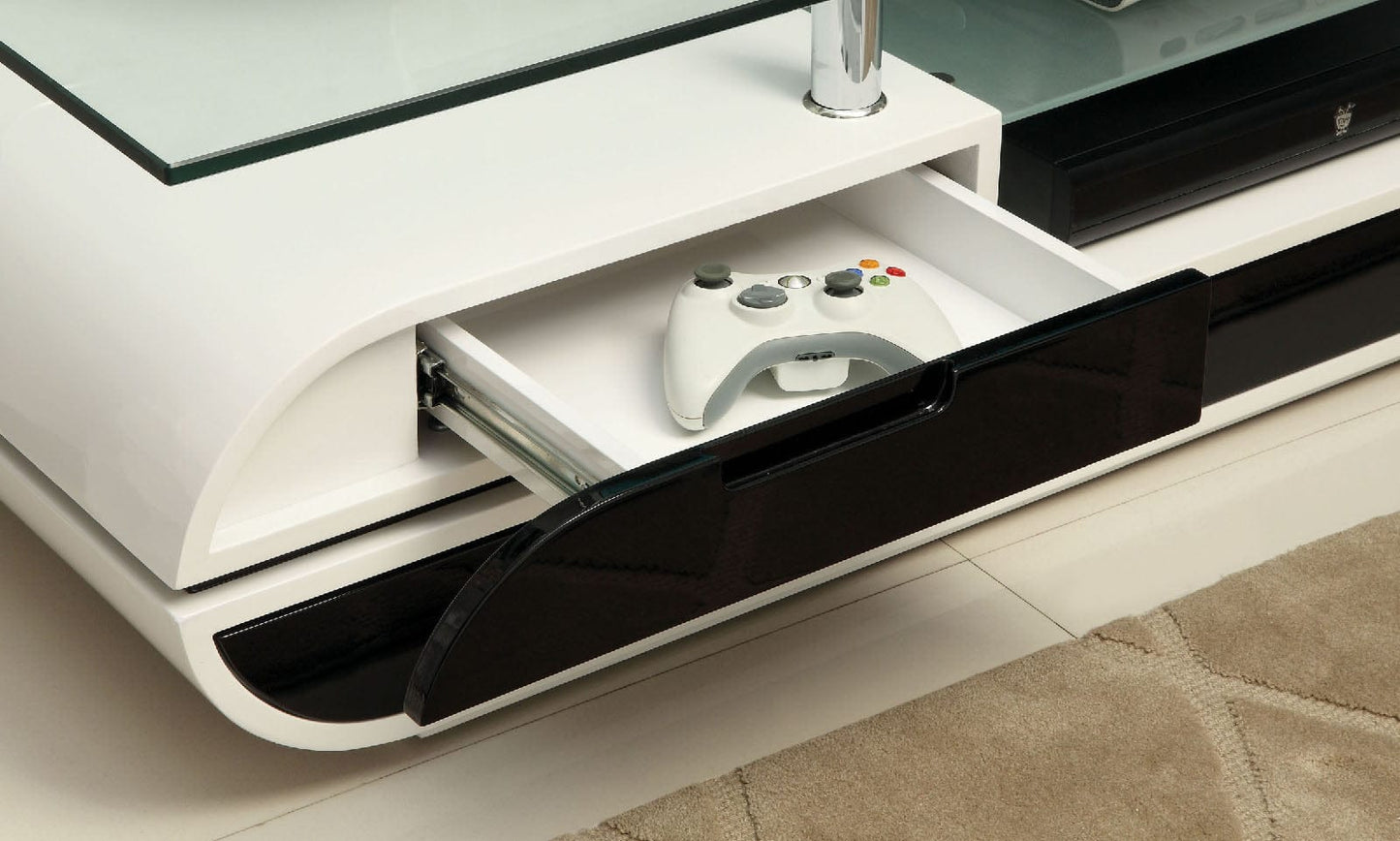 Furniture of America - Evos 63" TV Console in Black/White - CM5813-TV View 3
