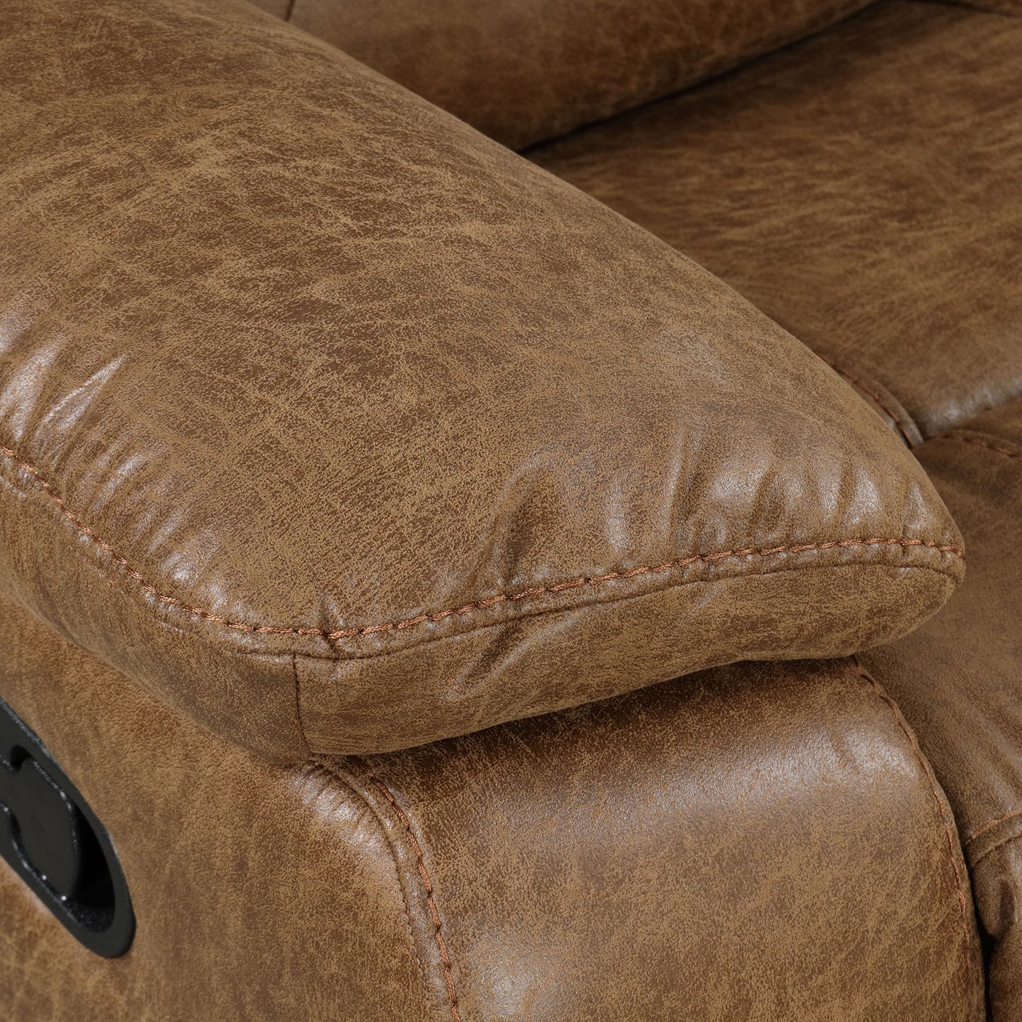 Furniture of America - Ezekius Manual Sectional in Brown - FM6011BR-M-SECT View 10