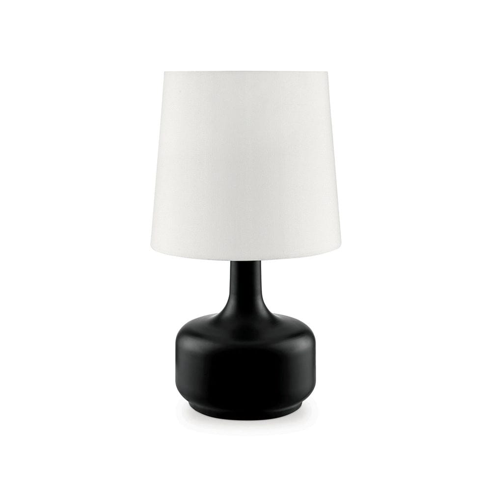 Furniture of America - Farah 17"H Matte Black Table Lamp in Black - L9819BK View 1