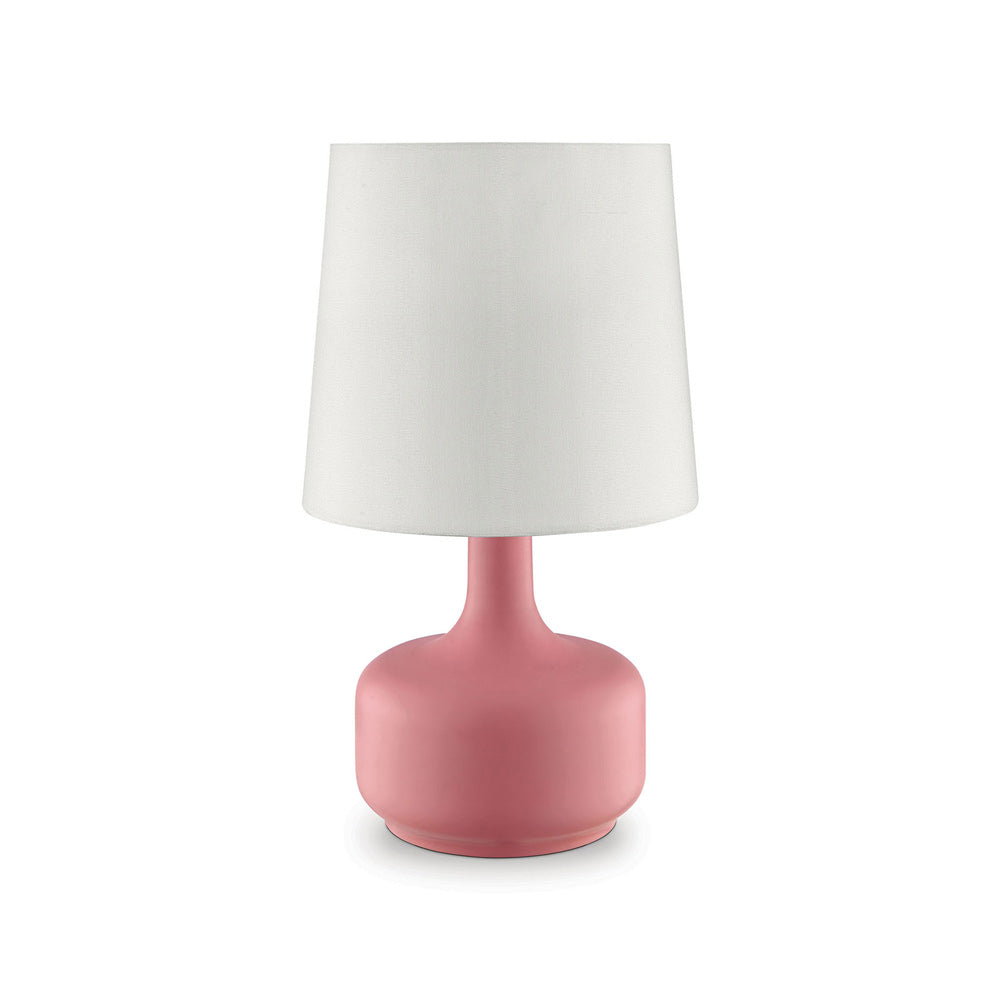 Furniture of America - Farah 17"H Matte Pink Table Lamp in Pink - L9819PK View 1