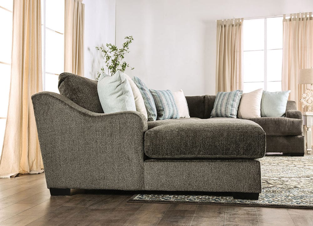 Furniture of America - Farringdon Sectional in Dark Gray - SM1123-SECT View 9