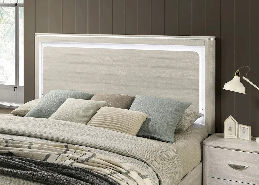 Furniture of America - Farsund - 4 Pc. Queen Bedroom Set w/ Chest - FM72013LG-Q-5PC-CHE view 3