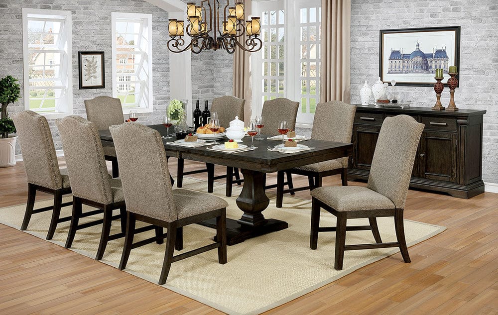Furniture of America - Faulk Bench in Espresso/Warm Gray - CM3310BN View 3