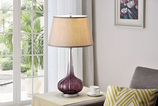 Furniture of America - Fay 30"H Table Lamp in Purple - L9709 View 2