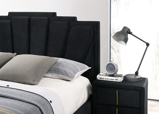Furniture of America - Florizel Queen Bed in Black/Gold - CM7411BK-Q-BED View 2