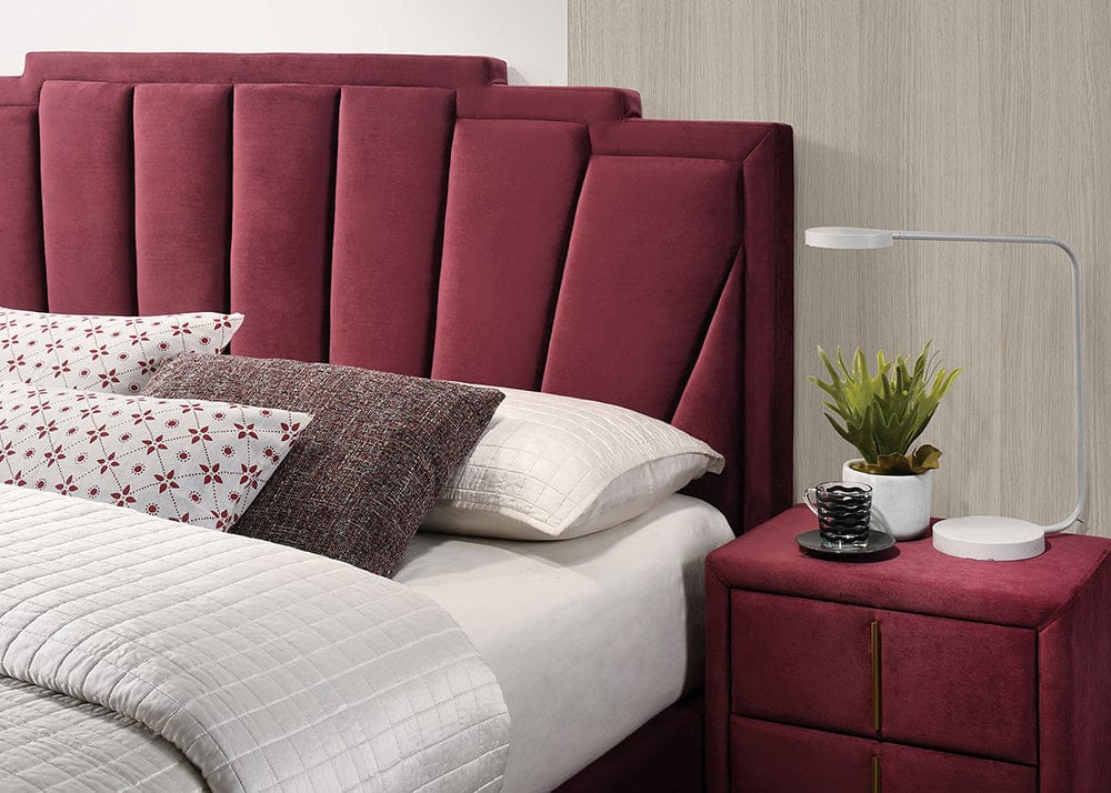 Furniture of America - Florizel Queen Bed in Red/Gold - CM7411RD-Q-BED View 2