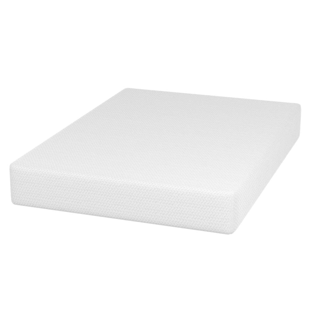 Furniture of America - Forsythia 10" Twin Green Tea Gel Memory Foam (Roll-In-A-Box) in White - DM710-T View 1