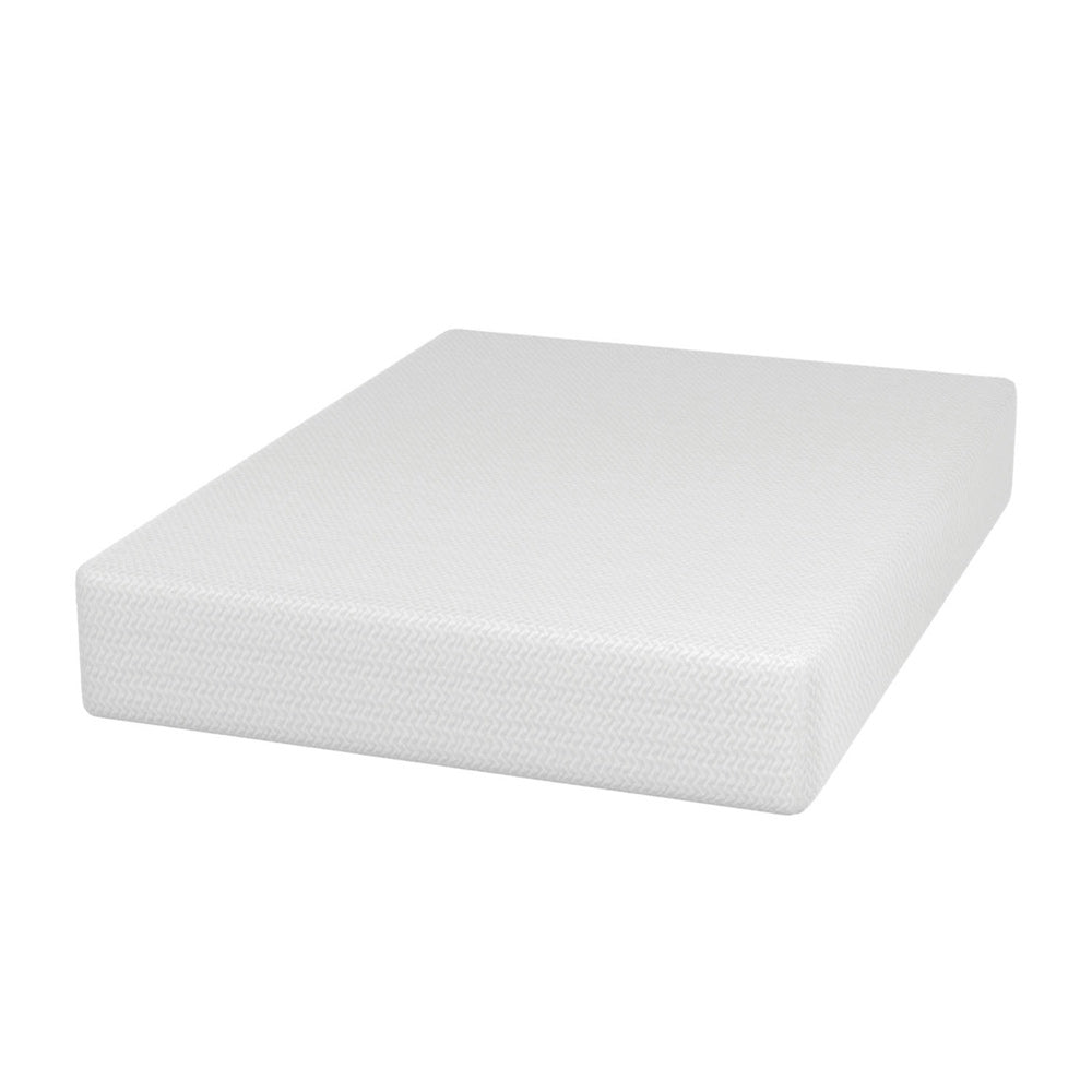 Furniture of America - Forsythia 12" Twin Green Tea Gel Memory Foam (Roll-In-A-Box) in White - DM712-T View 1