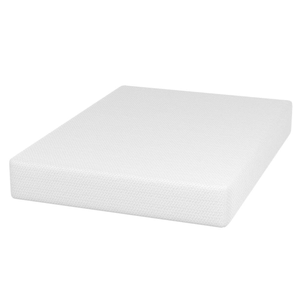 Furniture of America - Forsythia 8" Full Green Tea Gel Memory Foam (Roll-In-A-Box) in White - DM708-F View 1