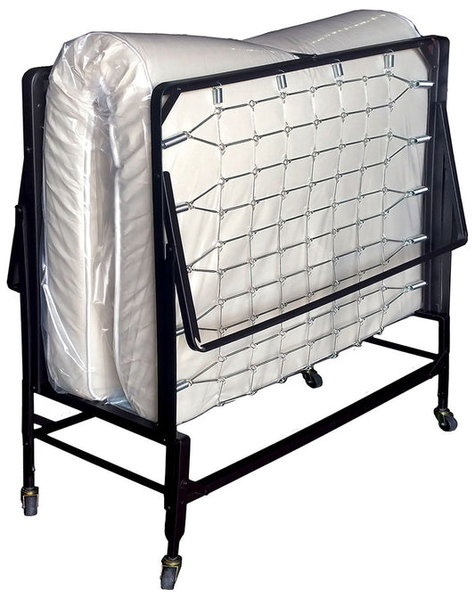 Furniture of America - Framos Rollaway Bed w/ 48" Mattress in Black/White - MT-ROLL-48 View 2