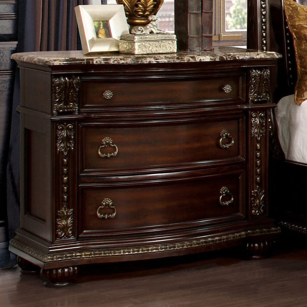 Furniture of America - Fromberg Nightstand in Brown Cherry - FM7670N View 1