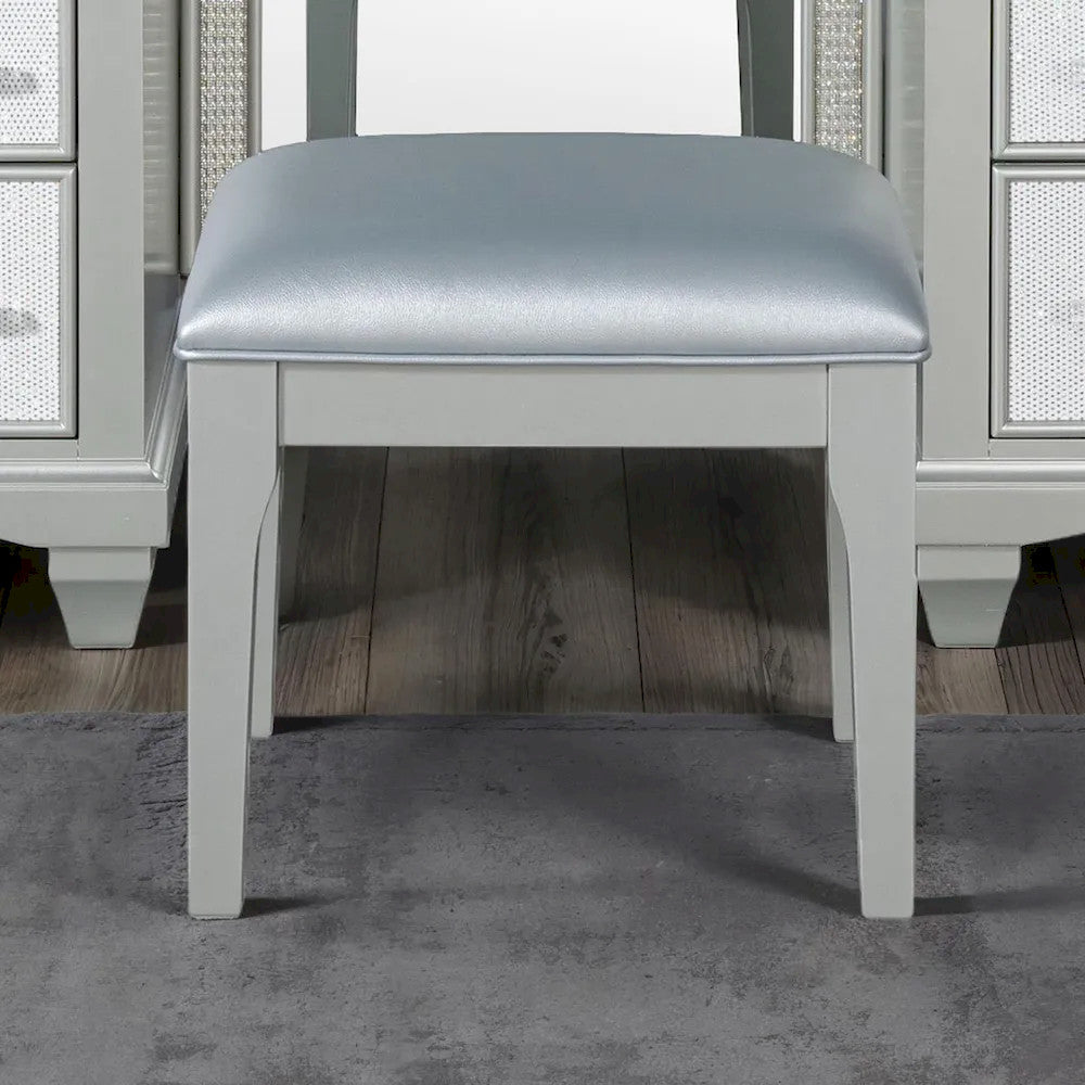 Furniture of America - Galea - Vanity w/ Stool - FM74006SV-V-SET view 5