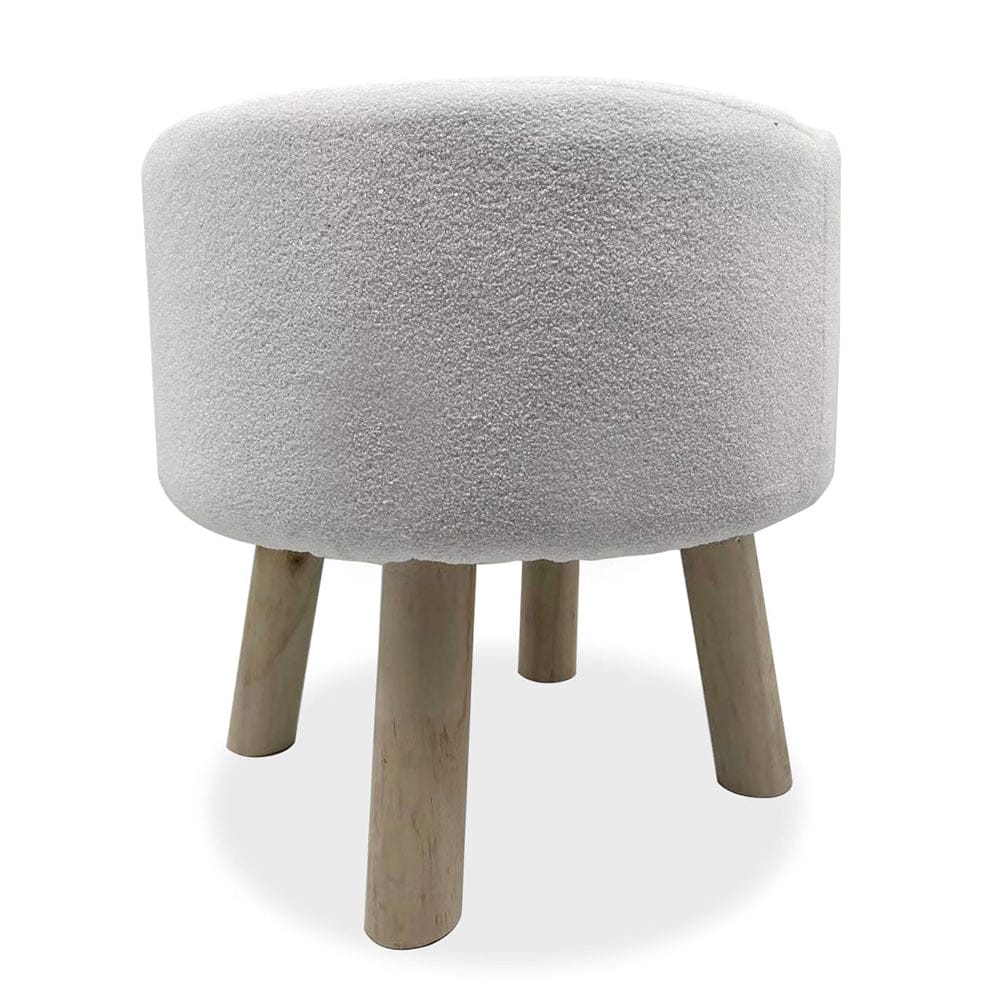 Furniture of America - Gates Footstool Set of 2 in White/Natural - GM-5010-2PK View 1