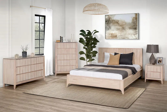 Furniture of America - Gervais - Full Bed, White Wash - FM7105WH-F-BED view 2