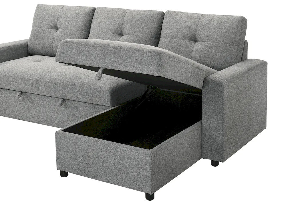 Furniture of America - Giorgi - Sectonal w/ Pullout - Gray - FM6920GY-PK view 7