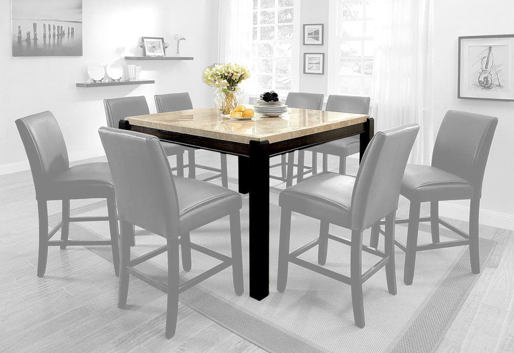 Furniture of America - Gladstone Ii Counter Ht. Table in Dark Walnut/Ivory - CM3823PT View 1